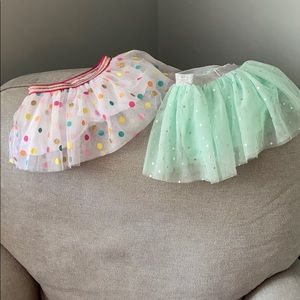 Bundle (2) frilly infant skirts